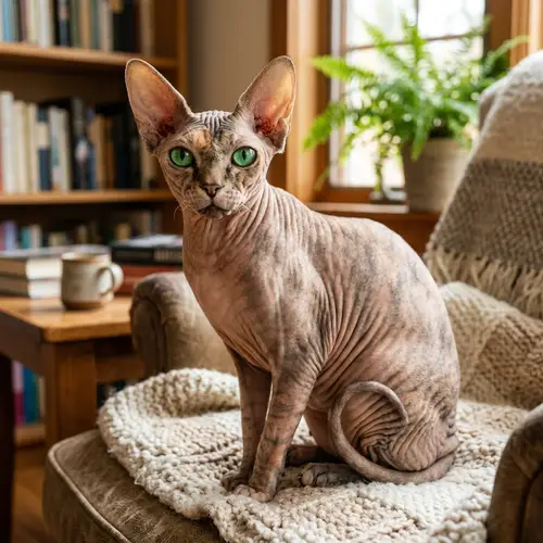 Detailed Visualization of a Sphynx Cat | Unique Beauty Captured
