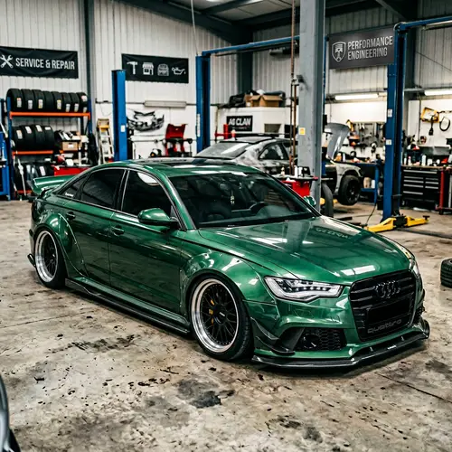 Audi A6 with Rockit Bunny Kit in Green