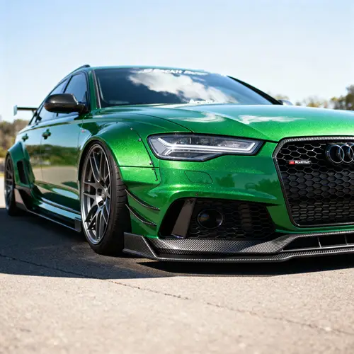 Audi A6 with Rockit Bunny Kit in Green