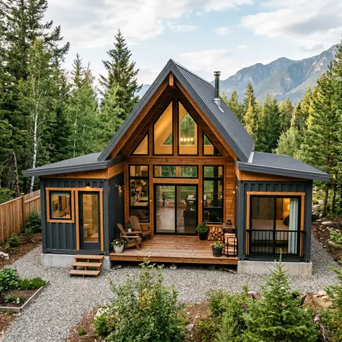 Stylish Tiny Home with Shipping Containers Design