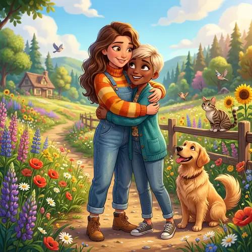 Heartwarming Pixar-Style Animation of Loving Gay Couple