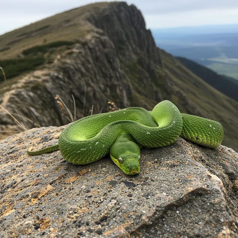 Snake on the Mountain: Nature's Intriguing Beauty Snake on the Mountain: Nature's Intriguing Beauty