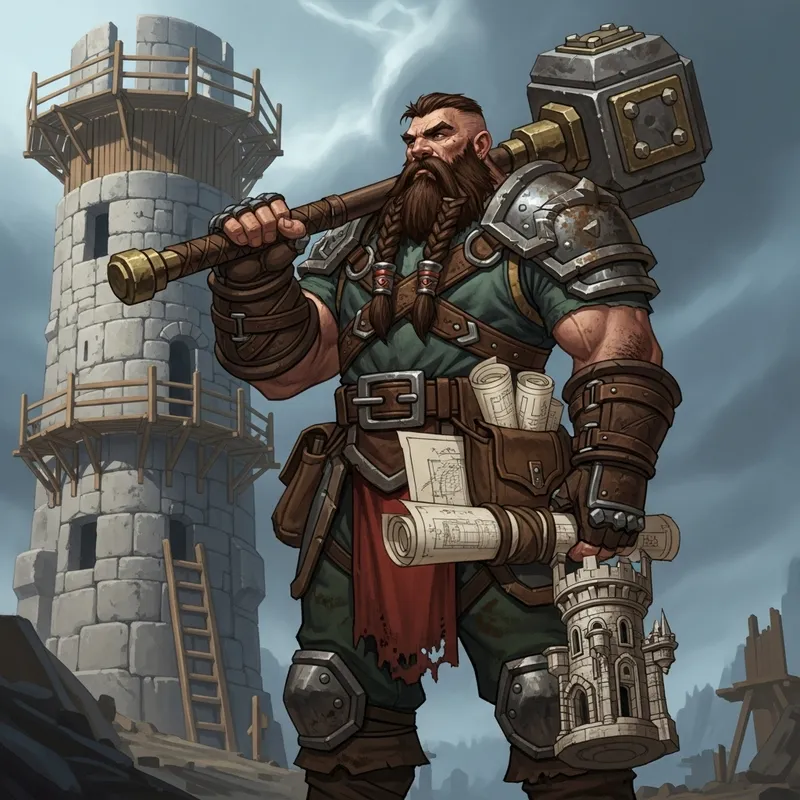 Warcraft 3 Tower Builder Concept Art