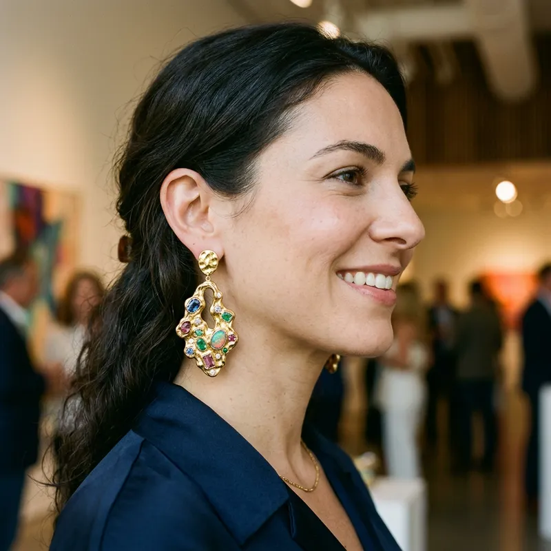 Bold Demifine Earrings: Artistic Jewelry Design