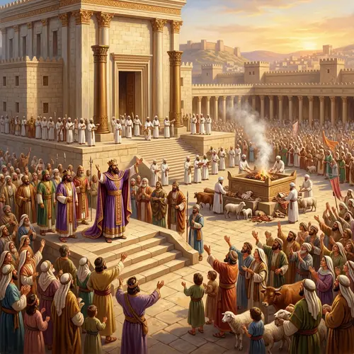 King Hezekiah Celebrates Passover in Jerusalem