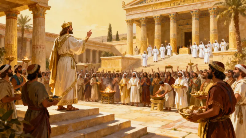 King Hezekiah Celebrates Passover in Jerusalem