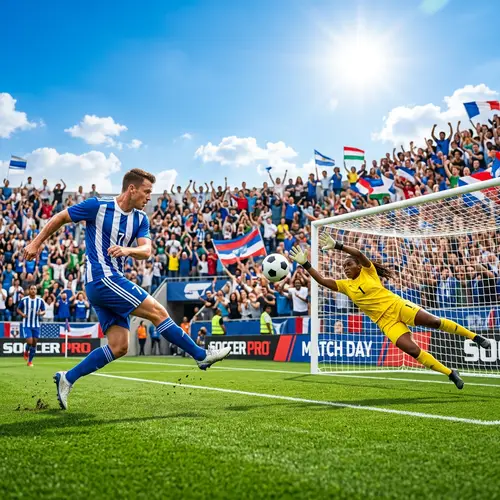 Dynamic Outdoor Soccer Action: Thrills of the Game