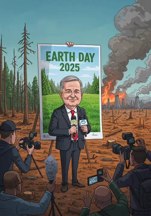 Politician's Environmental Deception on Earth Day 2025