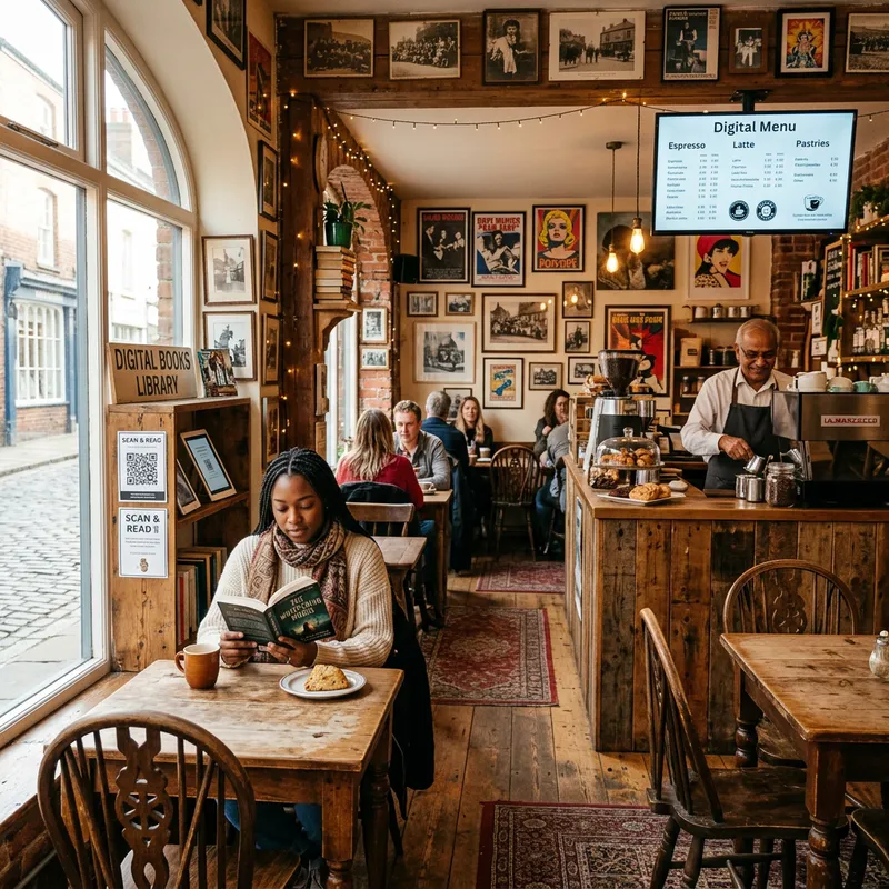 Charming Vintage Cafe Experience