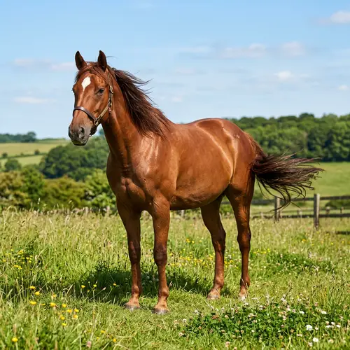 Majestic Chestnut Brown Horse - Symbol of Grace and Power