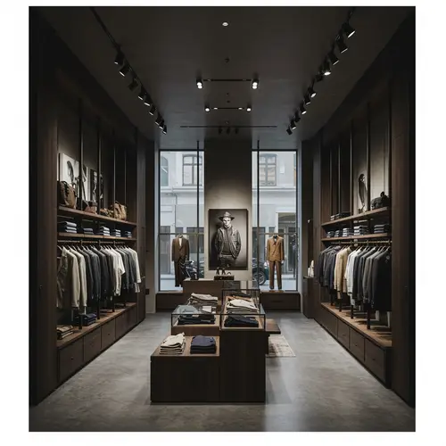 Men's Clothing Store Design Inspiration