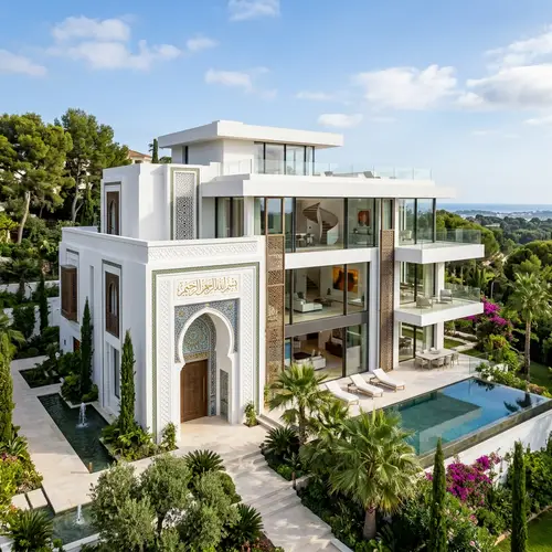 Semolice Villa: Richard Meier & Islamic Architecture Fusion