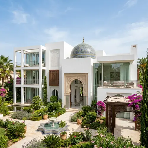 Semplice Villa: Richard Meier & Islamic Design Fusion