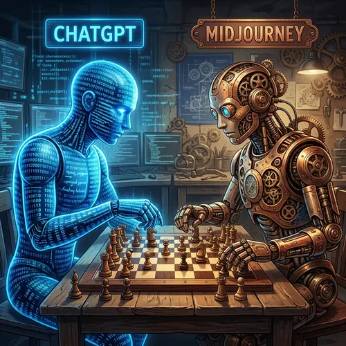 ChatGPT vs Midjourney: AI Battle of Wits over Chessboard