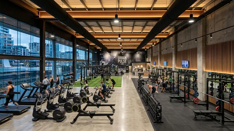Stunning Urban Modern Gym Design Photography