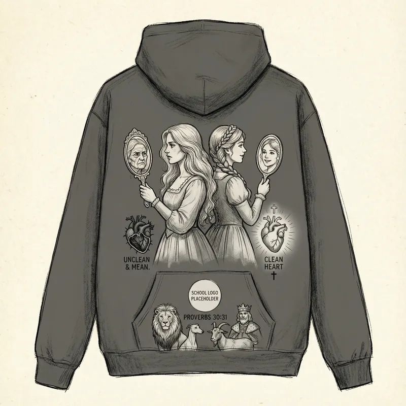 Inspiring Hoodie Design: Beauty & Heart Choices