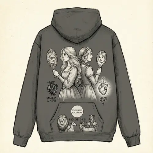 Inspiring Hoodie Design: Beauty & Heart Choices