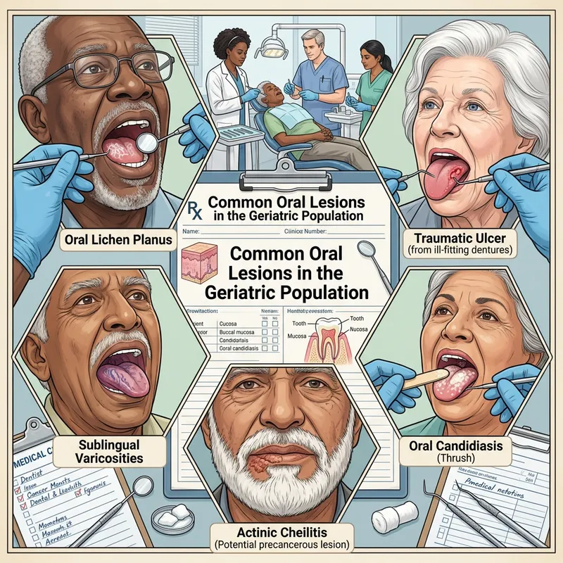 Oral Lesions in the Elderly: Illustration of Clinical Diversity