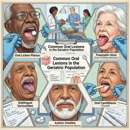 Oral Lesions in Elderly: Clinical Diversity Illustration