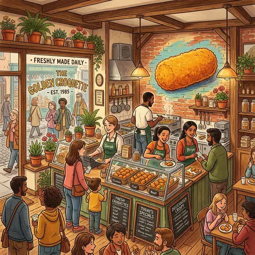 Vintage Croquette Shop: Homemade Delicacies & Friendly Staff