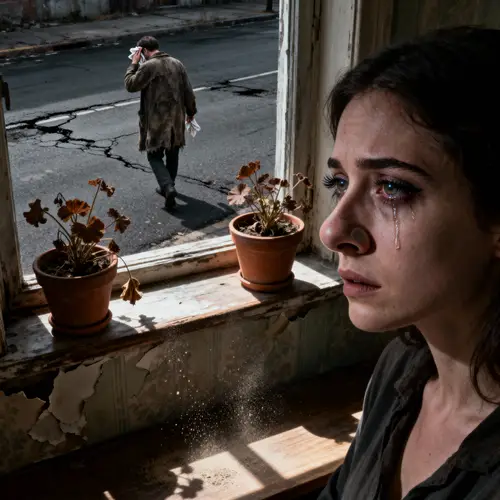 Emotional Scene from Borchert's 'Die traurigen Geranien'