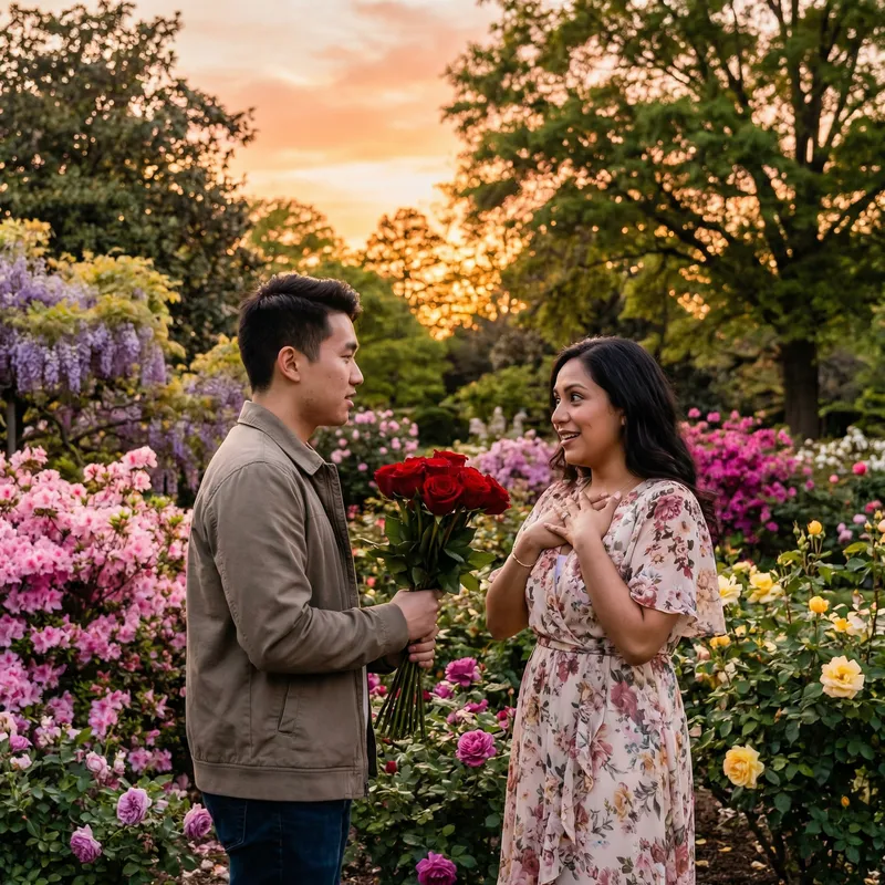 Asian Man Confessing Love to Hispanic Crush