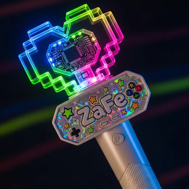 ZaFe Kpop Lightstick - Y2K Gaming Theme
