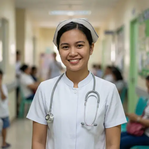 Filipino Female Nurse Portrait | Compassionate Healthcare Professional