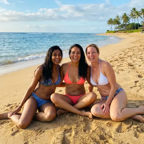 Diverse Women in Bikinis | Beach Photoshoot