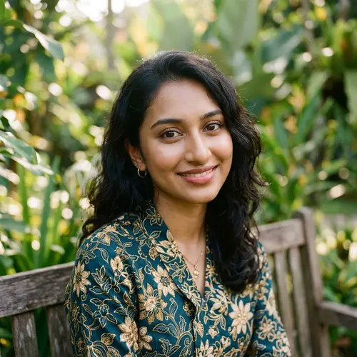 Beautiful Malay Girl Portrait with Unique Features