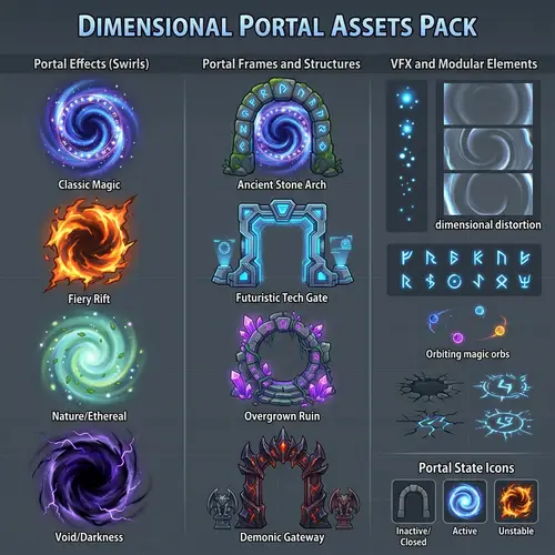Dimensional Portal Assets for Your Projects
