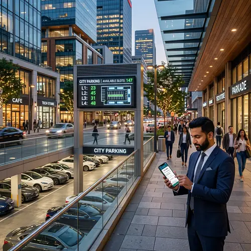 Efficient Urban Parking System with Modern Aesthetics