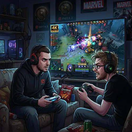 Intense DOTA Game in 4K Ultra HD - Buster and Melstroy