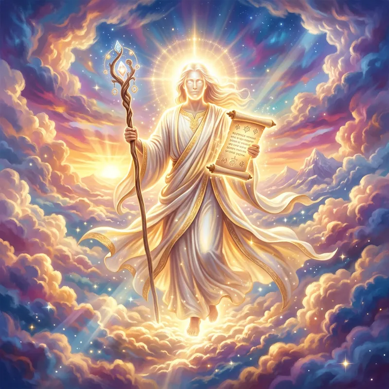 God: An Ethereal Symbol of Wisdom and Peace God: An Ethereal Symbol of Wisdom and Peace