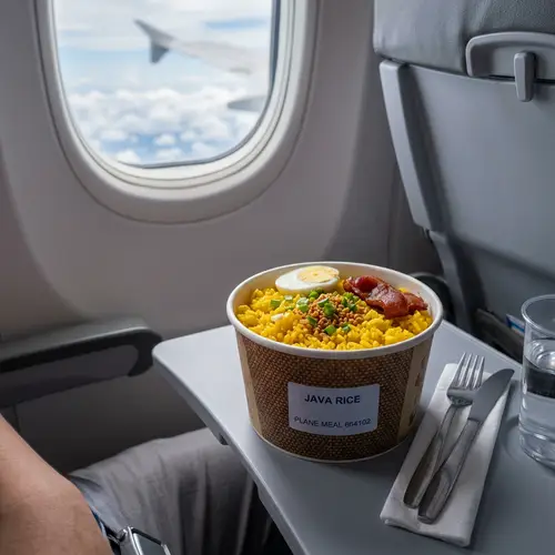Plane Cup Java Rice - Delicious and Unique Cuisine
