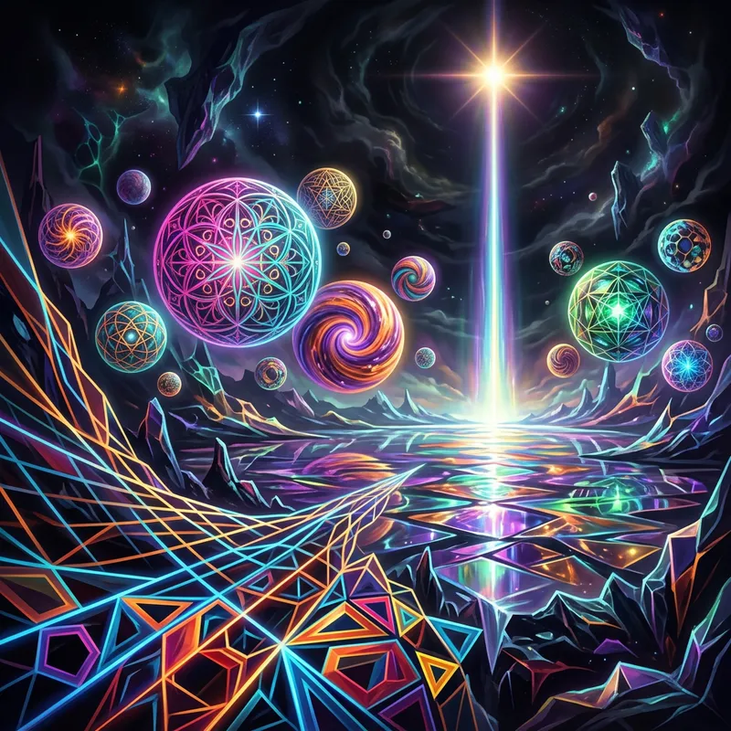 Surreal Abstract Shapes & Vibrant Colors Surreal Abstract Shapes & Vibrant Colors