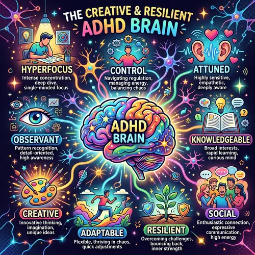Colorful ADHD Brain Mapping: Unlock Your Potential