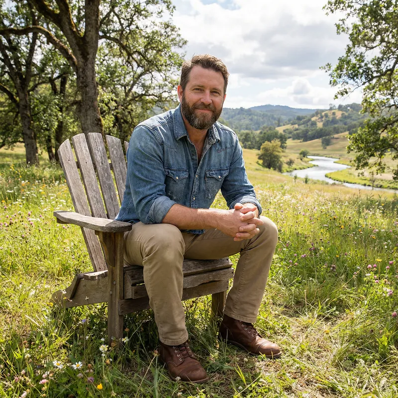 Man Finding Inner Peace in Nature | Strength & Compassion