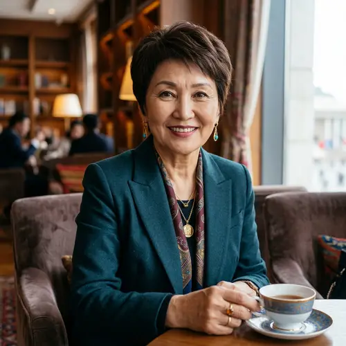 Chic Pixie Haircut for Mature Mongolian Women