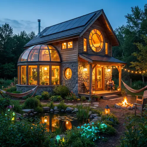 Futuristic Tiny House: Cozy Warmth in Innovative Harmony