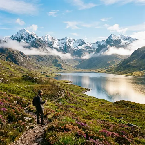 Captivating Wilderness of Highland Regions - Majestic Mountains, Rolling Hills, and Tranquil Loch