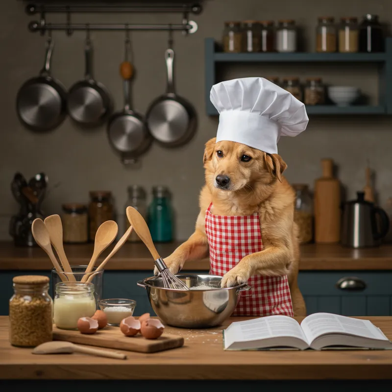 Cute Dog Chef: Cooking Adventures in the Kitchen