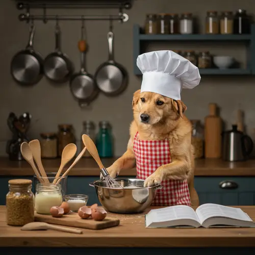 Cute Dog Chef: Cooking Adventures in the Kitchen