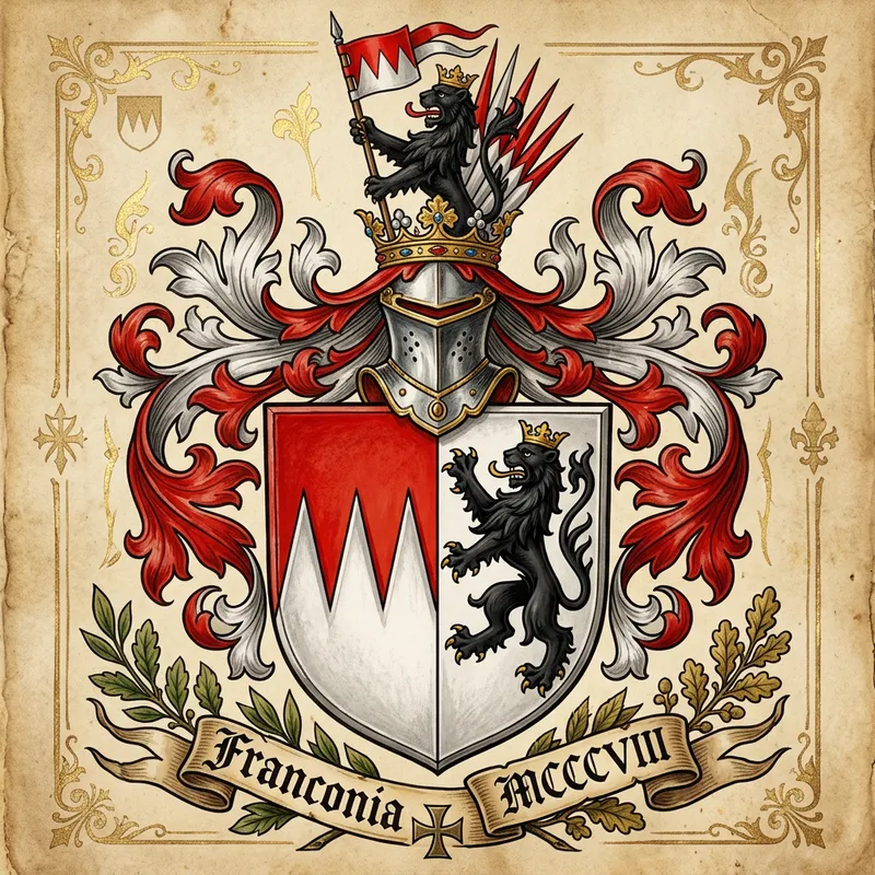 Ritterwappen Franken: Noble Heraldry Art