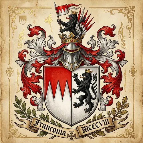 Ritterwappen Franken: Noble Heraldry Art