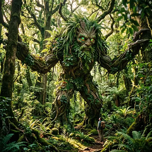 Enigmatic Forest Monster: Guardian of the Woods