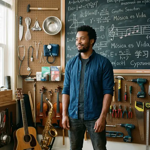 Multitalented Black Man with Wide Array of Skills and Knowledge