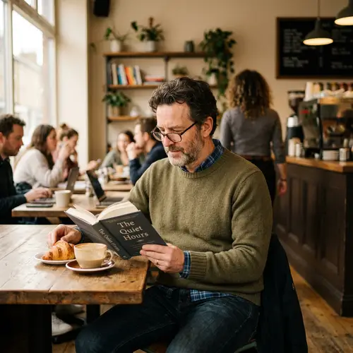 Man Sitting in a Café - Relaxing Moments