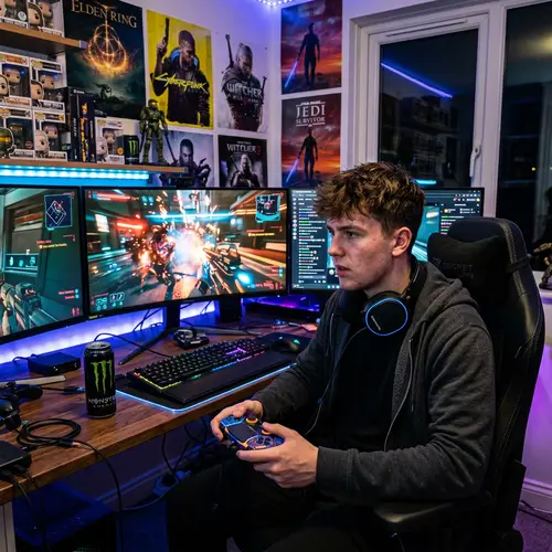 Intense Gaming Experience of an 18-Year-Old Gamer