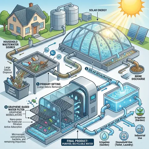 Wastewater Treatment: Solar Desalination & Graphene Filtration